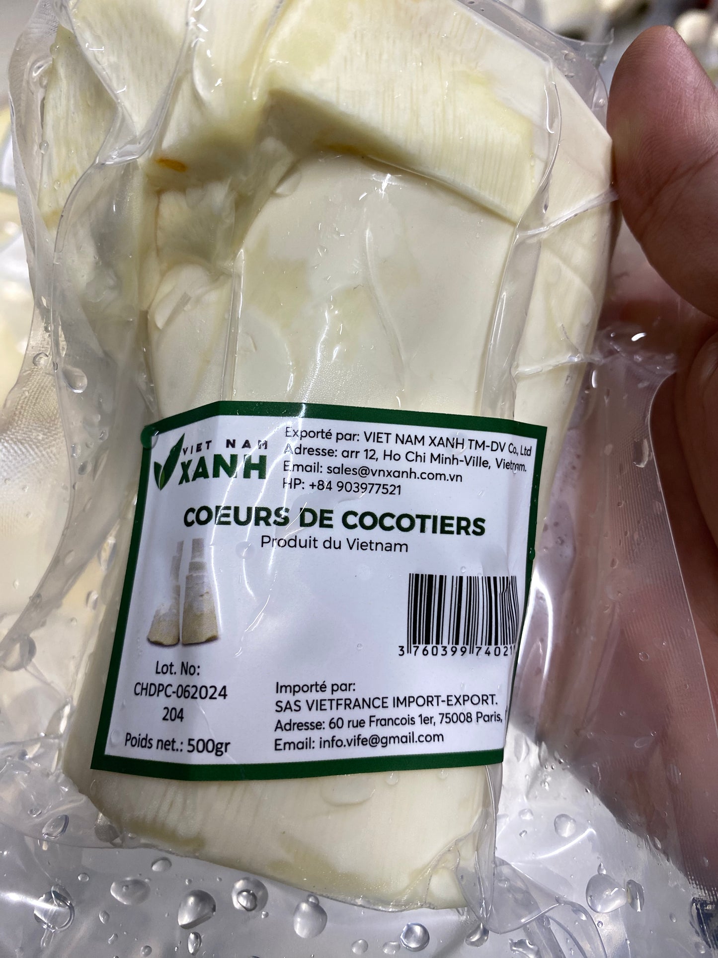 Cœur de cocotier 500gr