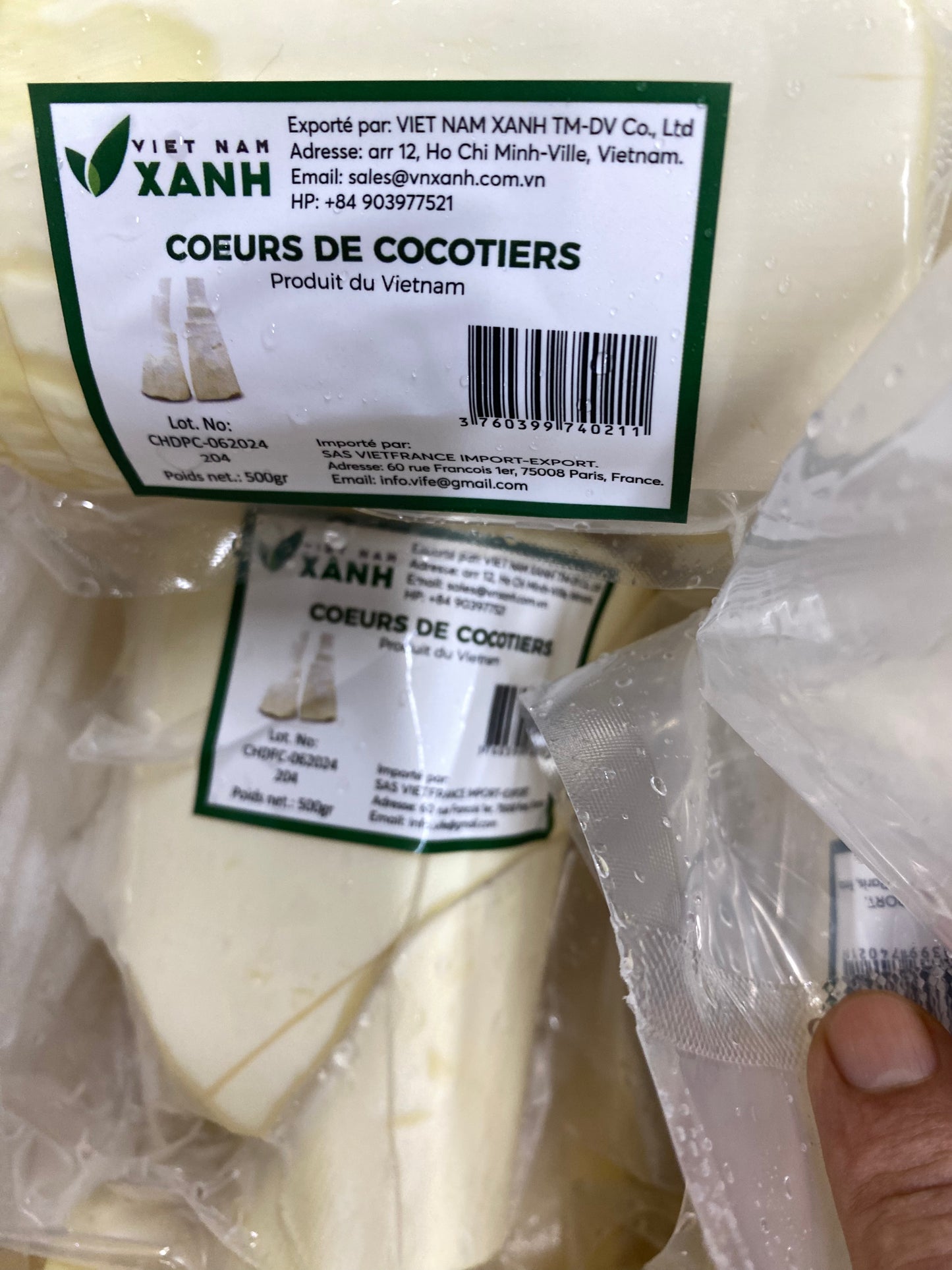 Cœur de cocotier 500gr